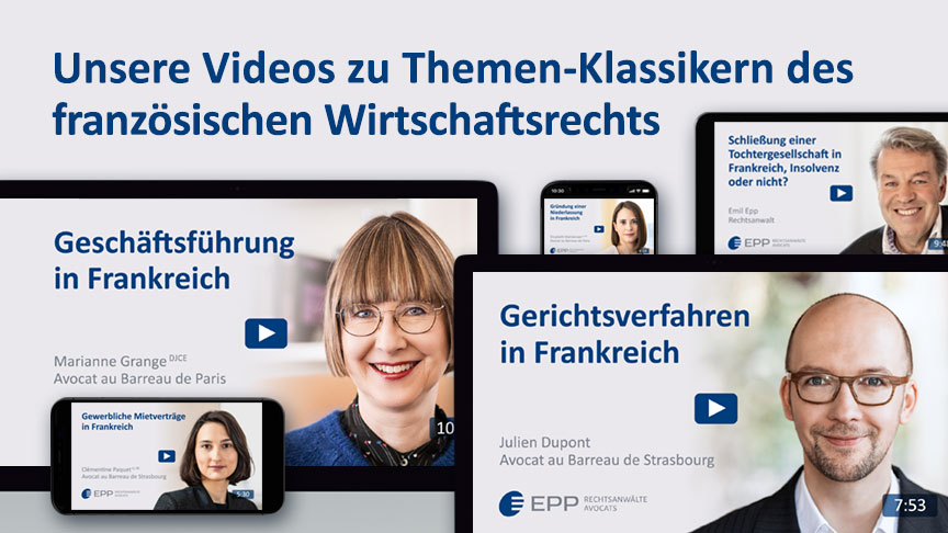 Videos zum Unternehmensrecht in Frankreich