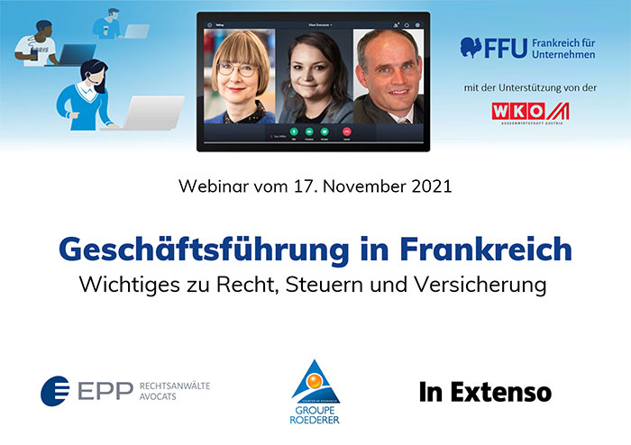 Webinar Geschäftsführung in Frankreich