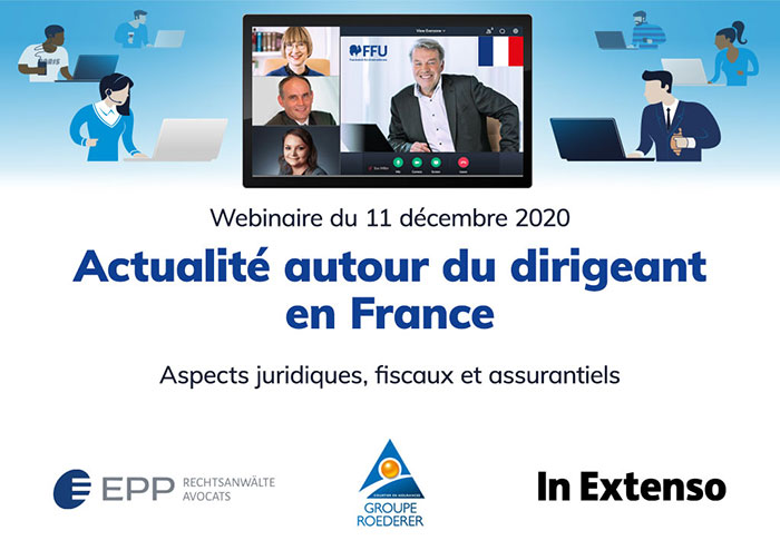 Webinaire : Actualité autour du dirigeant en France