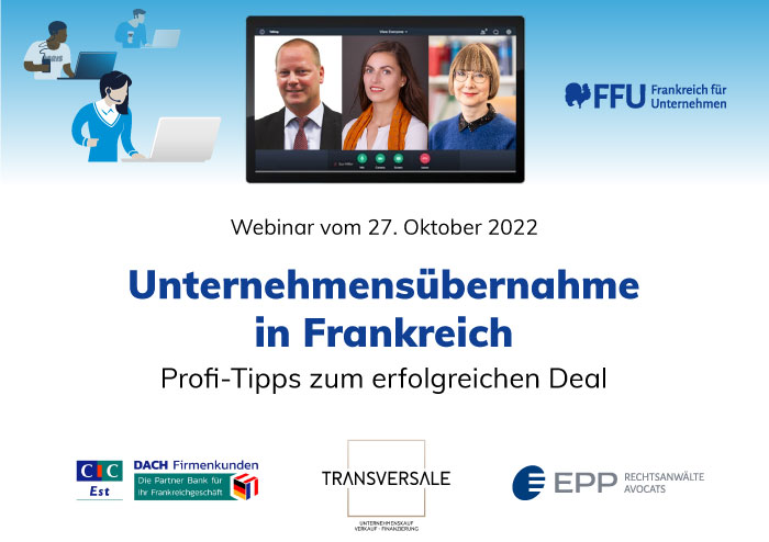FFU-Webinar: Unternehmensübernahme in Frankreich