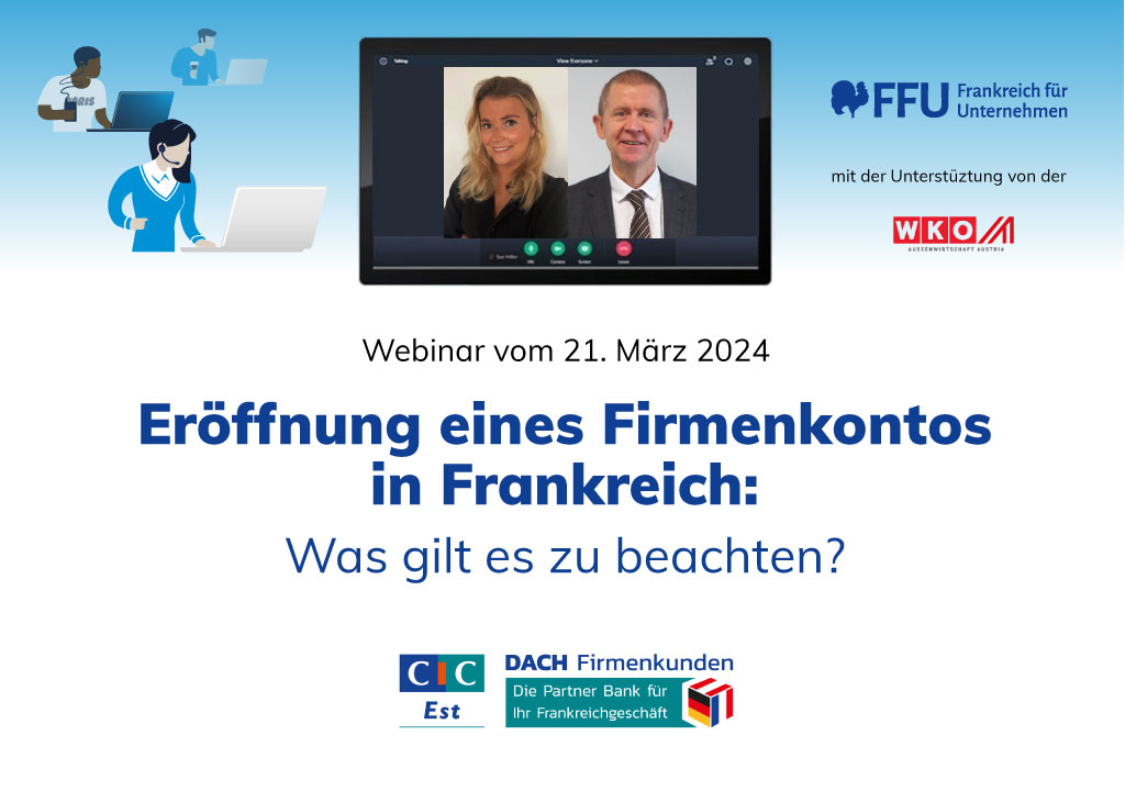 Webinar Eröffnung eines Firmenkontos in Frankreich