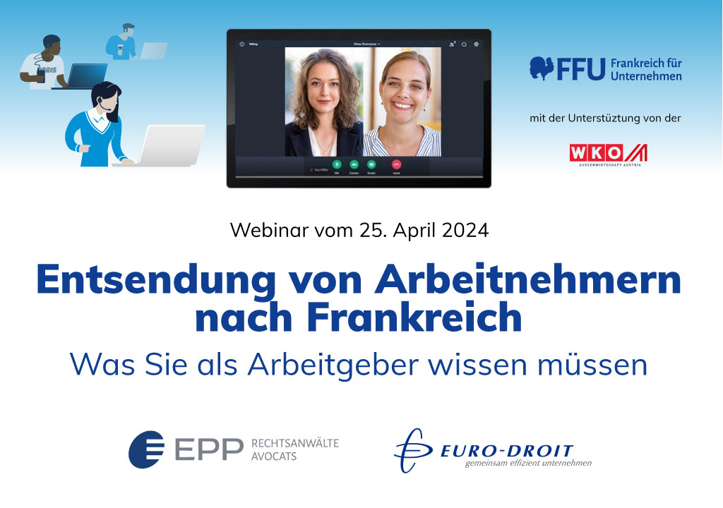Webinar Entsendung von Arbeitnehmern nach Frankreich